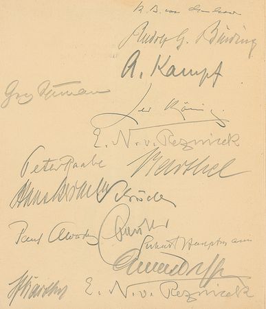 Lot #188 German Authors, Composers and Painters - Image 1