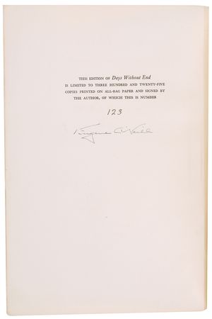 Lot #470 Eugene O'Neill Signed Book - Image 1