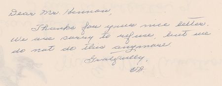 Lot #339 Apollo 11: Viola Armstrong Autograph Note Signed - Image 1