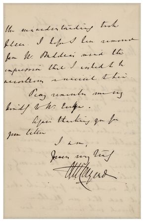 Lot #224 Austen Henry Layard Autograph Letter Signed - Image 2