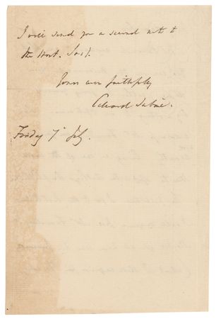 Lot #271 Edward Sabine Autograph Letter Signed - Image 2