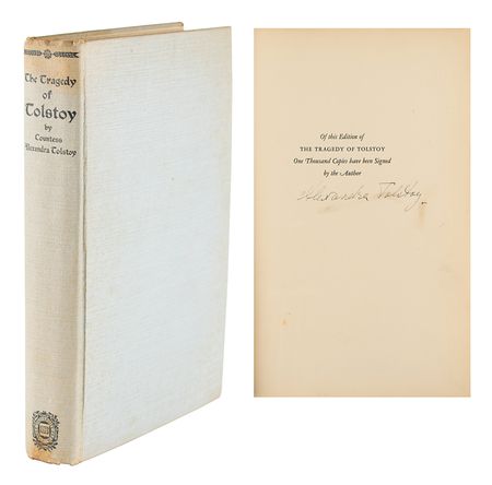 Lot #481 Alexandra Tolstoy Signed Book - Image 1
