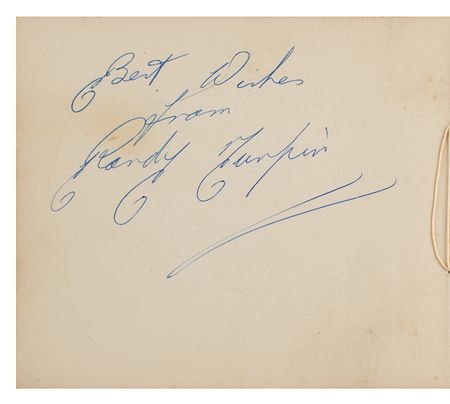 Lot #765 Randy Turpin (2) Signatures - Image 1