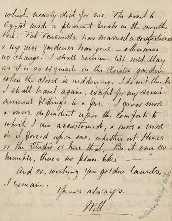 Lot #154 William Waldorf Astor Autograph Letter Signed - Image 3