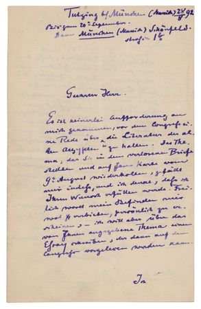Lot #180 George Ebers Autograph Letter Signed - Image 1