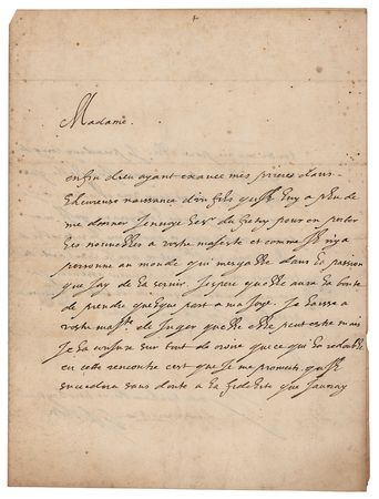 Lot #186 Gaston, Duke of Orleans Autograph Letter Signed - Image 1