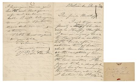 Lot #179 Paul Du Chaillu Signature and Autograph Letter Signed - Image 1