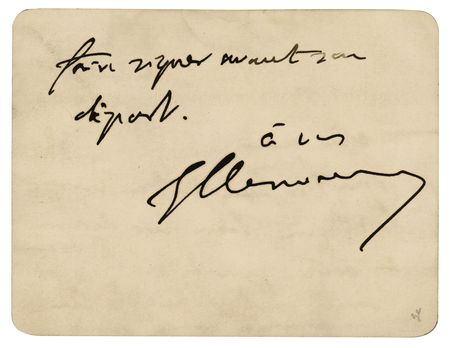 Lot #173 Georges Clemenceau Autograph Letter Signed - Image 2
