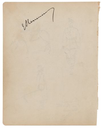 Lot #172 Georges Clemenceau Signature - Image 1
