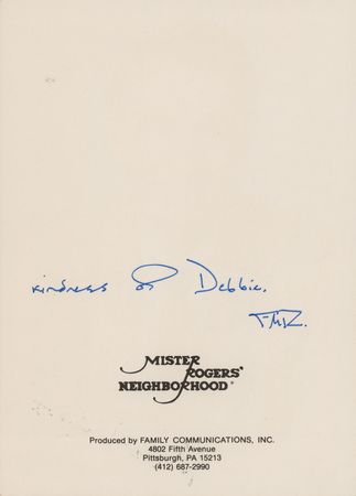 Lot #688 Fred Rogers Signed Photograph - Image 2