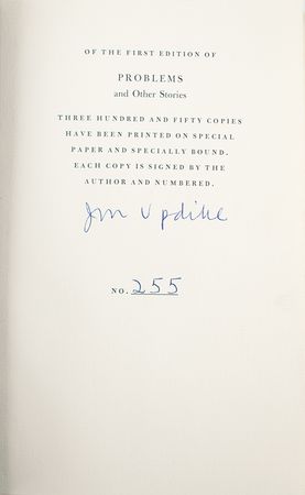 Lot #484 John Updike Signed Book - Image 2