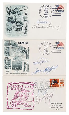 Lot #374 Project Gemini (3) Signed Covers