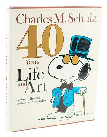Lot #425 Charles Schulz Signed Book with Snoopy Sketch - Image 4