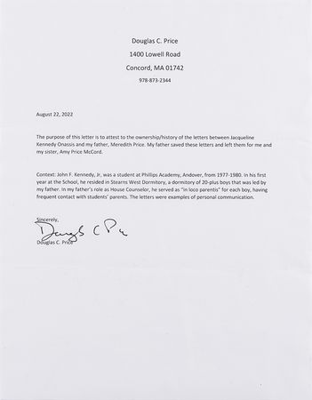 Lot #13 Jacqueline Kennedy (3) Autograph Letters Signed - Image 5