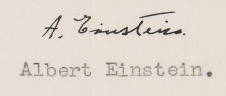 Lot #109 Albert Einstein: 