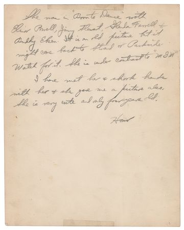 Lot #683 Juanita Quigley Signed Photograph - Image 2