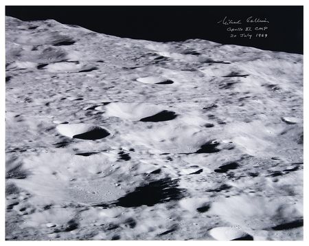 Lot #345 Michael Collins Signed Oversized Photograph - Image 1