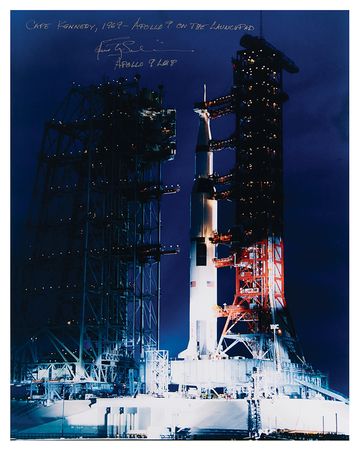 Lot #375 Rusty Schweickart Signed Oversized Photograph - Image 1