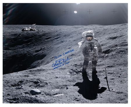 Lot #348 Charlie Duke Signed Oversized Photograph - Image 1