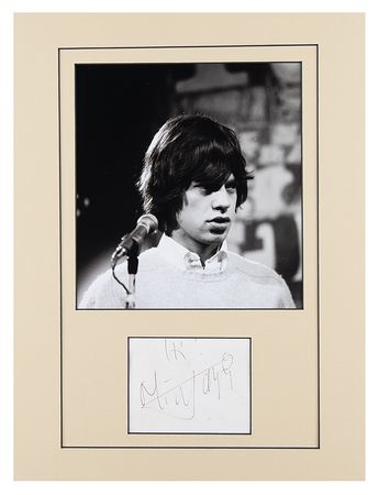 Lot #576 Rolling Stones: Mick Jagger Signature - Image 1