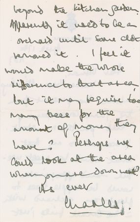 Lot #125 King Charles III: Charles considers Windsor Castle's landscape: 