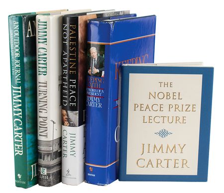 Lot #36 Jimmy Carter (5) Signed Books - Image 1