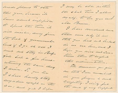 Lot #38 Grover Cleveland Autograph Letter Signed as President - Image 2