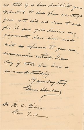 Lot #39 Grover Cleveland Autograph Letter Signed as President - Image 2