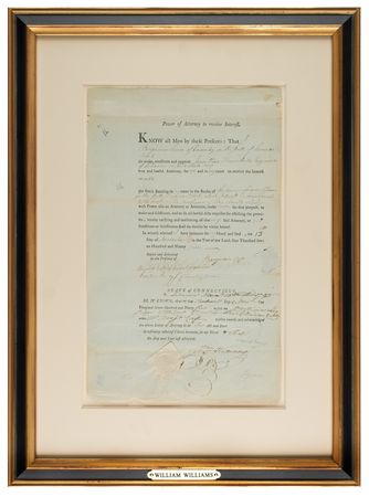 Lot #292 William Williams Document Signed Twice - Image 2