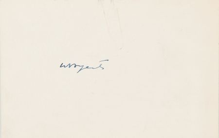 Lot #486 William Butler Yeats Signature - Image 1