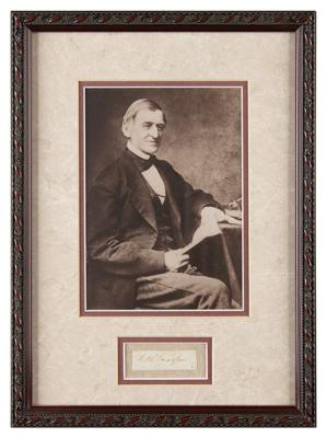 Lot #454 Ralph Waldo Emerson Signature - Image 1