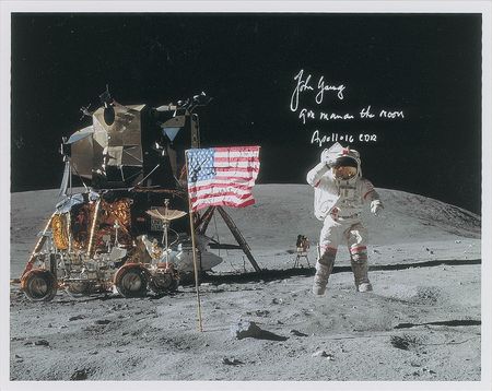 Lot #387 John Young Signed Photograph - Image 1