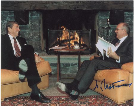 Lot #192 Mikhail Gorbachev Signed Photograph - Image 1