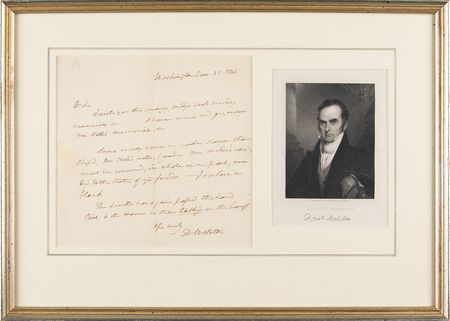 Lot #287 Daniel Webster Autograph Letter Signed - Image 1