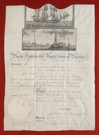 Lot #3 James Madison and James Monroe Document Signed as President and Secretary of State - Image 2