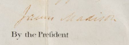 Lot #3 James Madison and James Monroe Document Signed as President and Secretary of State - Image 3