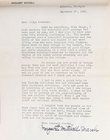 Lot #439 Margaret Mitchell Archive of (7) Typed Letters Signed - Image 10
