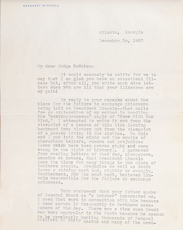 Lot #439 Margaret Mitchell Archive of (7) Typed Letters Signed - Image 4