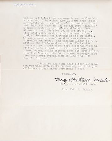 Lot #439 Margaret Mitchell Archive of (7) Typed Letters Signed - Image 5