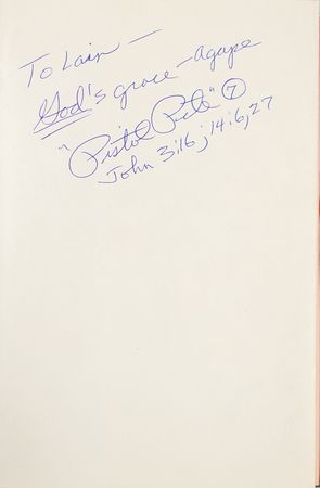 Lot #748 'Pistol' Pete Maravich Signed Book - Image 2