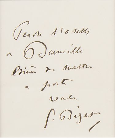 Lot #492 Georges Bizet Signature - Image 2