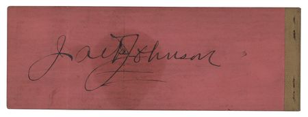 Lot #721 Jack Johnson Signature - Image 1