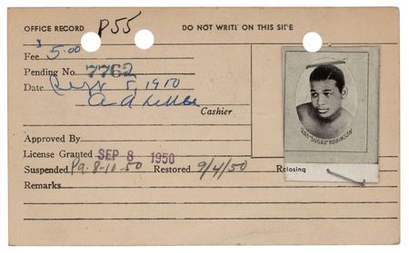 Lot #755 Sugar Ray Robinson Document Signed - Image 2