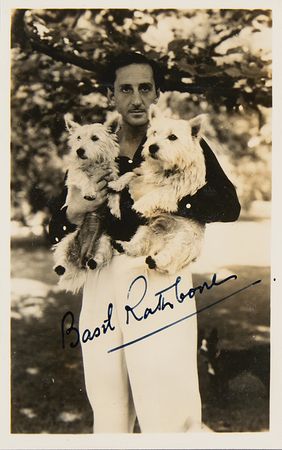 Lot #686 Basil Rathbone Signed Photograph - Image 1