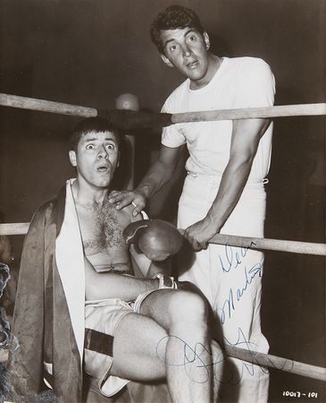 Lot #594 Dean Martin and Jerry Lewis Signed Photograph - Image 1