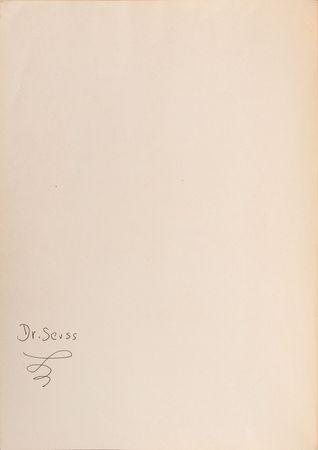 Lot #476 Dr. Seuss Signed Book - Image 2