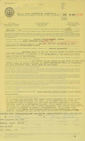 Lot #572 Iggy Pop (4) Documents Signed - Image 1