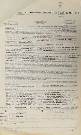 Lot #572 Iggy Pop (4) Documents Signed - Image 3