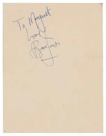 Lot #519 Rolling Stones: Brian Jones Signed Promo Card - Image 1