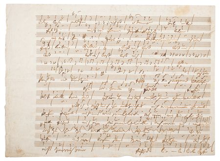 Lot #488 Ludwig van Beethoven Autograph Musical Manuscript - Image 2